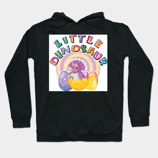 little dinosaur kids baby Hoodie by Joshua Onwatiwa